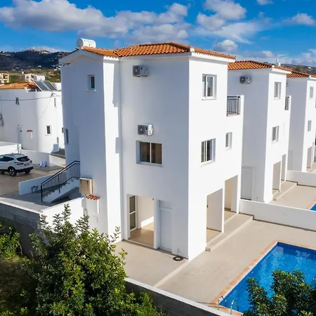 Modern 3 Bedroom Villa With Sea And Pool Views North Off The Paphos Coast Pafos