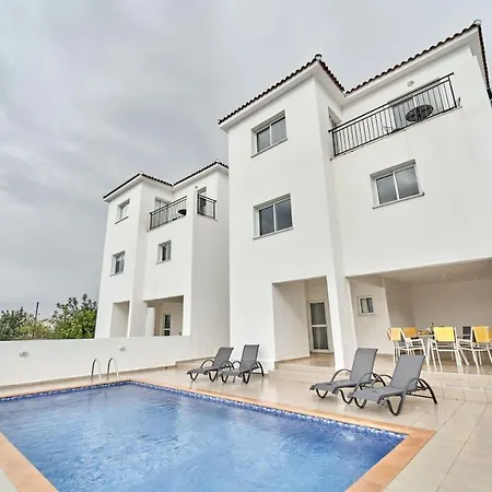 Modern 3 Bedroom Villa With Sea And Pool Views North Off The Paphos Coast Pafos